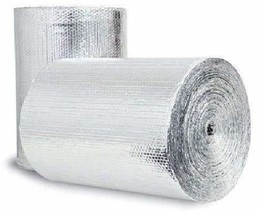 Double Bubble Reflective Foil Insulation: (48 in X 10 Ft Roll) Commercial Grade, - £31.87 GBP