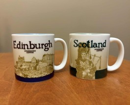 Lot of 2 Starbucks Edinburgh Scotland Mug Mini 3 Oz Espresso Demitasse - $331.06 MXN