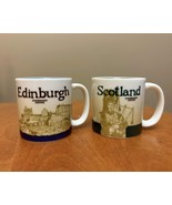 Lot of 2 Starbucks Edinburgh Scotland Mug Mini 3 Oz Espresso Demitasse - $25.10 CAD