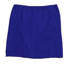 Talbots Petites Skirt 12P Royal Blue Straight Pencil Wool Blend Knee Length NEW - £35.04 GBP