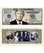 Donald Trump Christians 2020 100 Pack Collectible Funny Money Dollar Bills - £19.39 GBP