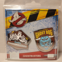 Ghost Busters Ghost Dog And Marshmallows Enamel Pins Set Of 2 Official Bundle - $19.34