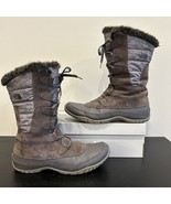 THE NORTH FACE 200 Gram Primaloft Brown &amp; Gray Lace Up Boots Nuptse Purn... - $62.49 CAD