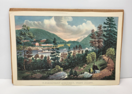 Currier &amp; Ives Lithograph West Point Academy 1954 Calendar Travelers Ins... - $10.99