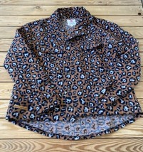 Simply southern Women’s Cheetah print Button front Shacket Size L Brown AX - £19.70 GBP
