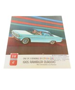 Nash Rambler Advertisement Fold Out Car Ad Sign Pamphlet vtg 1965 V8 Cla... - £30.50 GBP