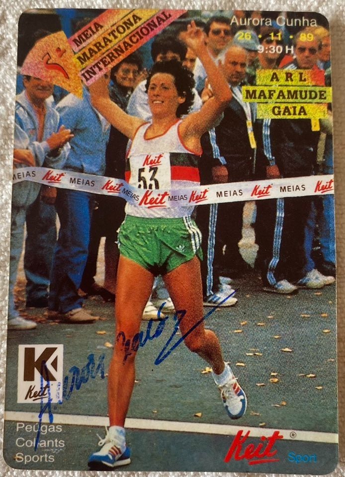 ⭕VTG card pocket calendar 1990 AURORA CUNHA ATLETISMO, Portugal ATHLETICS - $4.46