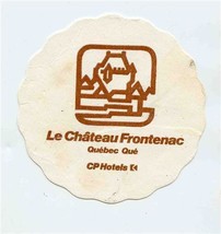 Le Chateau Frontenac Coaster Quebec City Quebec Canada CP Hotel  - $9.90