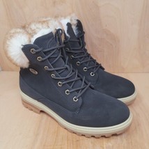 Lugz Womens Ankle Boots Size 11 M Faux Fur Lace Up Black Casual WEMPHFD 0031 - £40.05 GBP