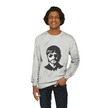 Unisex Color Blast Crewneck Sweatshirt | Beatles Ringo Starr Artwork | Black and - $73.13+