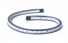 Isomars Flexible Curve With Marking 12&quot; Square Metal Core Coated - $14.80