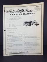 Motorola 1957 International IH Auto Radio Service Manual Model IL7TC - £5.47 GBP