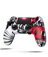 Controller Red Black White Pad Dual Joystick PS4 PC Compatible - £21.57 GBP