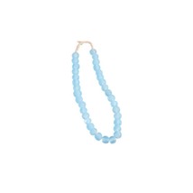 Vintage Sea Glass Beads 0.75 Dia - Aqua Blue - £38.16 GBP