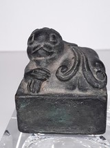 Antigüedad Chino Archaic Estilo Bronce Sello Con Foo Perro - £789.85 GBP