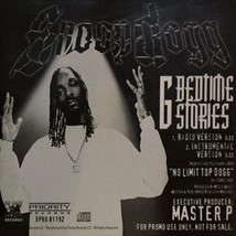 Snoop Dogg - G Bedtime Stories U.S. Promo CD-SINGLE 1999 2 Tracks Master P - £18.68 GBP