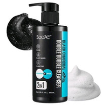 (1) Soo&#39;AE Black Charcoal Double Bubble Cleanser + Mask 2 n 1 Purifying ... - $176.77 MXN