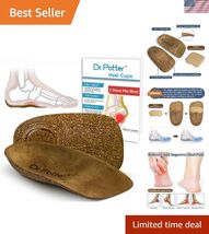 Heel Cups for Plantar Fasciitis Relief, Cork Heel Cushions for Heel Pain... - $39.91