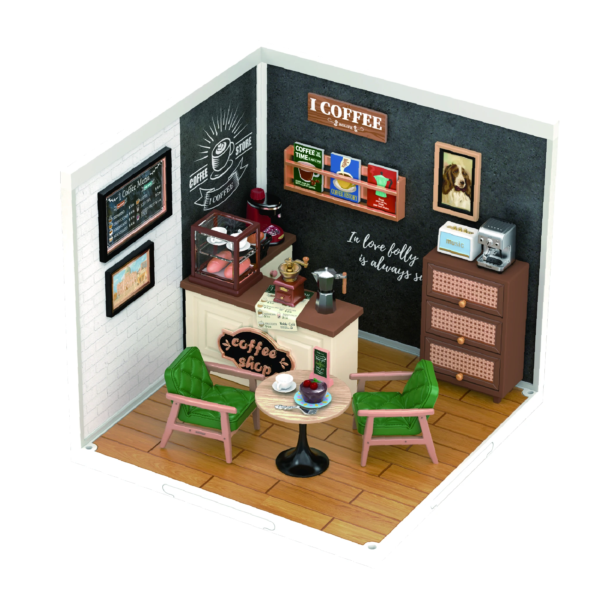 Robotime Rolife Super Creator Daily Plastic DIY Miniature House Cafe Energy - £62.57 GBP+