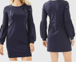 Lilly Pulitzer Bartlett Dress True Navy Dress Size L - £138.61 GBP