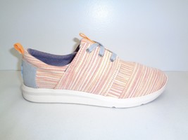 Toms Size 6 DEL REY Orange Multi Stripe Textile Casual Sneakers New Womens Shoes - £61.62 GBP