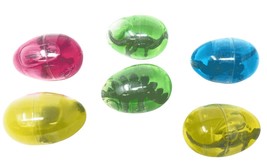 Kids Toy Dinosaurs in Slime-Filled Plastic Easter Eggs, Set of 6 - £15.21 GBP