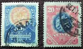 Two 1899 Stamps from Mexico Ten &amp; 20 Centavos - $0.99