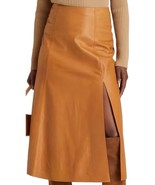 Skirt Leather Long Size Maxi Women&#39;s Lambskin Nwt Vintage Women Lined Ca... - $163.41 CAD+