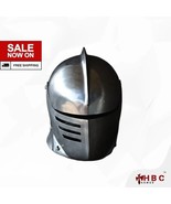 Hand-Forged Heath Ledger Replica Knight Helmet - A Knight&#39;s Tale Movie H... - £132.43 GBP