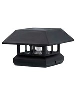  Veranda Black Solar Powered Post Cap LED Light for Deck or Fence 4&quot; X 4&quot;  - $34.08 CAD