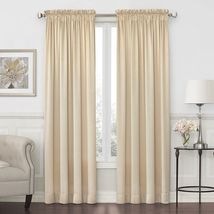 Royal Velvet Hilton Candlelight Solid 2-PC 54 x 63 Drapery Panels - £63.26 GBP