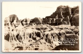 Badlands SD RPPC On Summit Of Cedar Pass South Dakota Real Photo Postcard B35 - £5.53 GBP