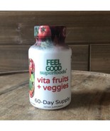 FeelGood Superfoods Vita Fruits and Veggies Supplement 60 Caps - Exp 10/25 - $14.01