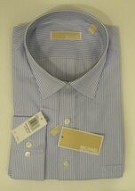MICHAEL KORS MENS BIG TALL WHITE BLUE COTTON SHIRT SIZES 17.5 TO 22 XL -... - $43.80+