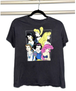 Disney Princess Black T Shirt Size M Adult Jasmine Snow White Ariel Bell... - $14.50