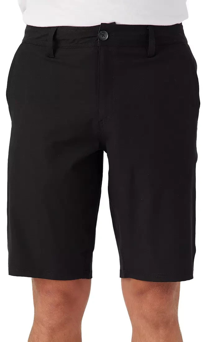 O&#39;Neill Men&#39;s Reservee Light Check 21&quot; Hybrid Shorts Black Size 38 Casua... - $29.99