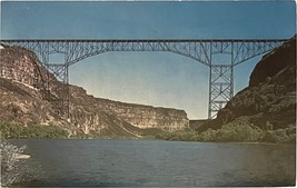 Perrine Memorial Bridge, Twin Falls, Jerome County, Idaho, vintage post card - £9.43 GBP
