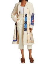 Max Mara Sportmax Womens Patchwork Coat Manisa Ivory Size UK 10 212104286 - £545.30 GBP