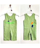 Funtasia Too Reversible Embroidered Longall Green Plaid Baby Boy 52845 S... - $47.86 CAD