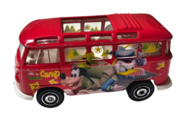 Mattel Matchbox VW Transporter Disney Donald Goofy Camp Buddies Red Bus Die-Cast - £15.77 GBP