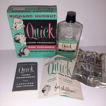 Vintage Quick Home Permanent For Children Box Perm Kit Richard Hudnut 50s - £11.46 GBP