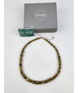 Jay King Mine Finds Tapenade Serpentine Beaded Necklace Mint in box adju... - £46.54 GBP
