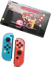 Perfectsight Protective Case For Nintendo Switch, Cute Clear Soft, Mario & Pika - $37.99