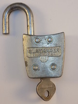 V Intage Globemaster Lock West German Made Long Shackle Padlock w/ Original Key - £11.65 GBP