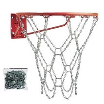 Basketball Chain Net Galvanized Silver Outdoor Sports NEW - £17.65 GBP