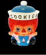 Vintage Enesco RAGGEDY ANDY Boy Cookie Biscuit Treat Jar Adorable - $1,093.83 MXN