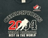 Team Canada 2004 Ice Hockey Champions Shirt XL World Chapionships - $19.79
