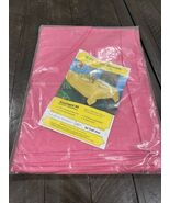 Vintage Pink Oval Tablecloth 60&quot; x 86” Shabby Cottage Protected Light Li... - €34,02 EUR