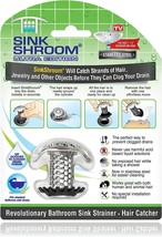 Stainless Steel Sinkshroom Ultra Revolutionary Bathroom Sink Drain Protector. - $37.99