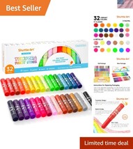 Multicolor 32 Tempera Paint Sticks – Non-Toxic, Fast Drying for Young Ar... - $42.00